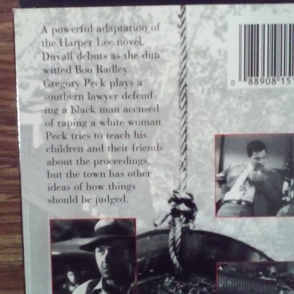Collectable VHS To KIll A Mockingbird Gregory Peck 1994 Never Played - Picture 3 of 4